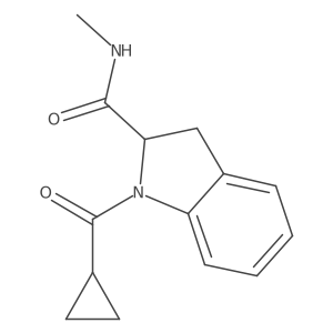 1-(cyclopropanecarbonyl)-N-methylindoline-2-carboxamide Structure