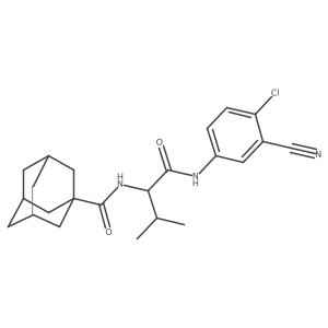 2-[(adamantan-1-yl)formamido]-N-(4-chloro-3-cyanophenyl)-3-methylbutanamide Structure