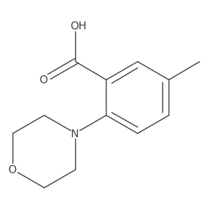 5-Methyl-2-(4-morpholinyl)benzoic acid Structure