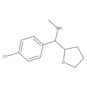 1-(4-Chlorophenyl)-N-methyl-1-(tetrahydrofuran-2-yl)methanamine Structure