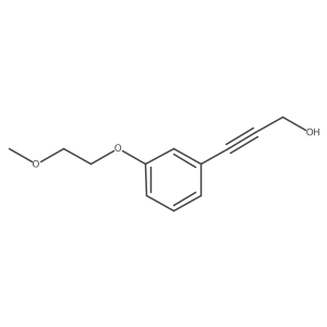 3-[3-(2-Methoxyethoxy)phenyl]prop-2-yn-1-ol Structure