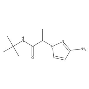 2-(3-Amino-1h-pyrazol-1-yl)-N-(tert-butyl)propanamide Structure