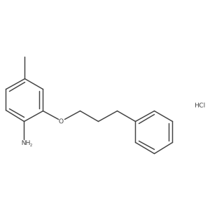 4-Methyl-2-(3-phenylpropoxy)aniline hydrochloride结构式