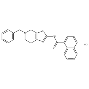 N-(5-benzyl-4,5,6,7-tetrahydrothiazolo[5,4-c]pyridin-2-yl)-1-naphthamide hydrochloride Structure