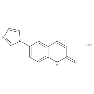 6-(1H-imidazol-1-yl)-2-hydroxy-quinoline hydrochloride结构式