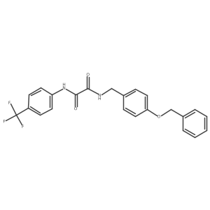 N1-(4-(benzyloxy)benzyl)-N2-(4-(trifluoromethyl)phenyl)oxalamide结构式