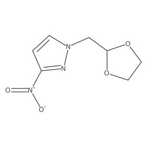 1-(1,3-Dioxolan-2-ylmethyl)-3-nitro-1H-pyrazole Structure