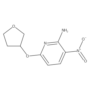 3-Nitro-6-[(tetrahydro-3-furanyl)oxy]-2-pyridinamine Structure