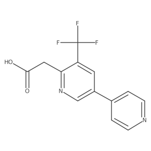 5-(Trifluoromethyl)[3,4a(2)-bipyridine]-6-acetic acid结构式
