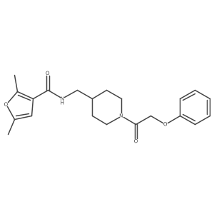 2,5-dimethyl-N-((1-(2-phenoxyacetyl)piperidin-4-yl)methyl)furan-3-carboxamide Structure