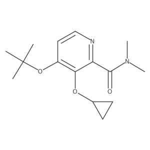 4-Tert-butoxy-3-cyclopropoxy-N,N-dimethylpicolinamide Structure