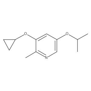 3-Cyclopropoxy-5-isopropoxy-2-methylpyridine Structure