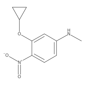 3-Cyclopropoxy-N-methyl-4-nitroaniline Structure