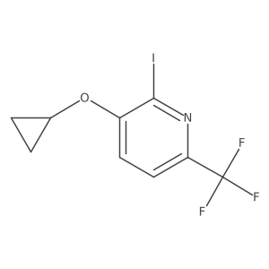 3-Cyclopropoxy-2-iodo-6-(trifluoromethyl)pyridine结构式