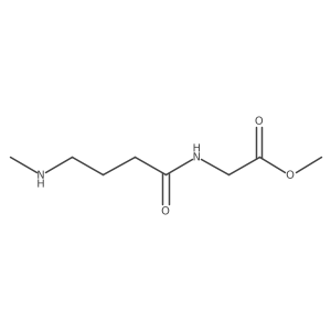 Methyl (4-(methylamino)butanoyl)glycinate结构式