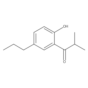 1-(2-Hydroxy-5-propylphenyl)-2-methylpropan-1-one结构式