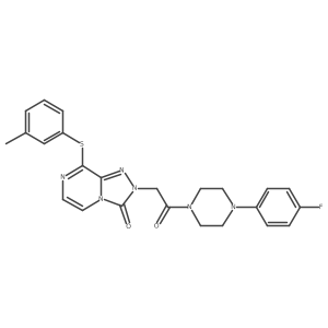 N-(2-fluorophenyl)-4-[5-(piperidin-1-ylcarbonyl)-1,3,4-oxadiazol-2-yl]thiophene-2-sulfonamide结构式