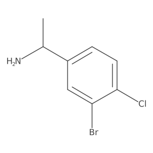 (1R)-1-(3-bromo-4-chlorophenyl)ethan-1-amine Structure