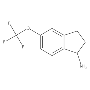 (R)-5-(Trifluoromethoxy)-2,3-dihydro-1H-inden-1-amine结构式