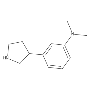 N,N-dimethyl-3-(pyrrolidin-3-yl)aniline Structure