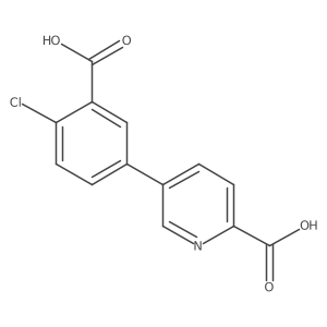 5-(3-Carboxy-4-chlorophenyl)picolinic acid结构式