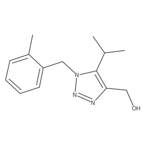 {1-[(2-methylphenyl)methyl]-5-(propan-2-yl)-1H-1,2,3-triazol-4-yl}methanol Structure