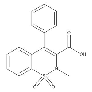 2-methyl-4-phenyl-2H-1,2-benzothiazine-3-carboxylic acid 1,1-dioxide Structure