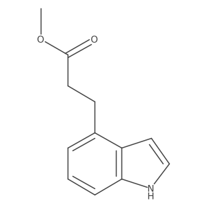 3-(1H-Indol-4-yl)-propionic acid methyl ester结构式