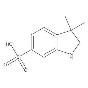 3,3-dimethyl-2,3-dihydro-1H-indole-6-sulfonic acid Structure