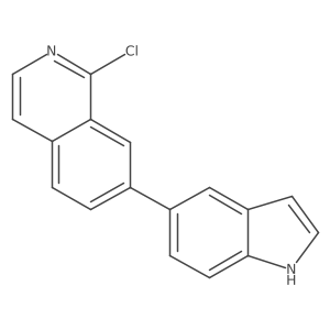 1-Chloro-7-(1H-indol-5-yl)-isoquinoline Structure