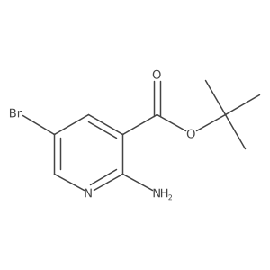 tert-Butyl 2-amino-5-bromonicotinate结构式