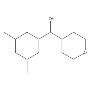 2H-Pyran-4-methanol, I+/--(3,5-dimethylcyclohexyl)tetrahydro- Structure