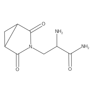 2-Amino-3-(2,4-dioxo-3-azabicyclo[3.1.0]hexan-3-yl)propanamide结构式
