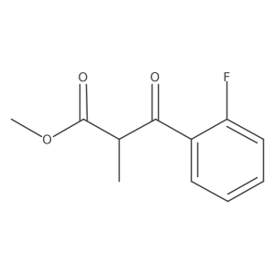 Methyl 3-(2-fluorophenyl)-2-methyl-3-oxopropanoate Structure