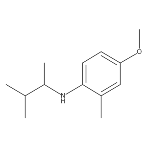 4-methoxy-2-methyl-N-(3-methylbutan-2-yl)aniline Structure