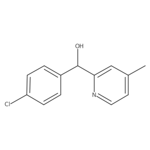 (4-Chlorophenyl)(4-methylpyridin-2-yl)methanol Structure