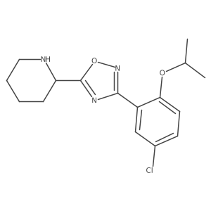 3-(5-Chloro-2-isopropoxyphenyl)-5-(piperidin-2-yl)-1,2,4-oxadiazole Structure