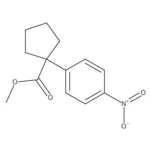 Methyl 1-(p-nitrophenyl)cyclopentanecarboxylate结构式