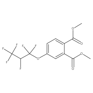 Dimethyl 4-(1,1,2,3,3,3-hexafluoropropoxy)phthalate结构式