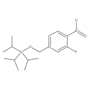 (3-Fluoro-4-nitrobenzyloxy)triisopropylsilane Structure