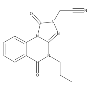 (1,5-dioxo-4-propyl-4,5-dihydro[1,2,4]triazolo[4,3-a]quinazolin-2(1H)-yl)acetonitrile结构式