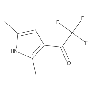 1-(2,5-dimethyl-1H-pyrrol-3-yl)-2,2,2-trifluoroethanone Structure