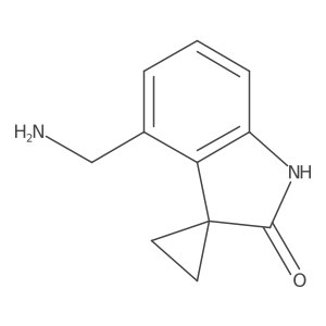 4'-(Aminomethyl)spiro[cyclopropane-1,3'-indolin]-2'-one结构式