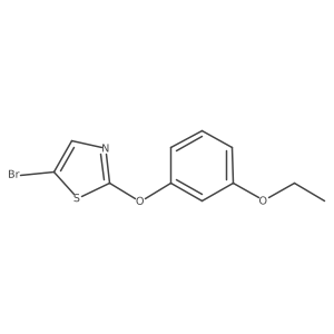 5-Bromo-2-(3-ethoxyphenoxy)thiazole结构式
