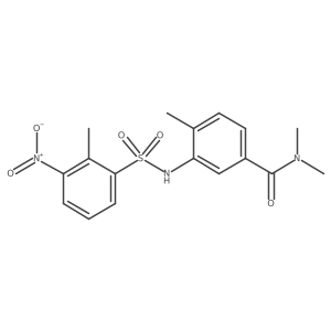 Benzamide, N,N,4-trimethyl-3-[[(2-methyl-3-nitrophenyl)sulfonyl]amino]-结构式