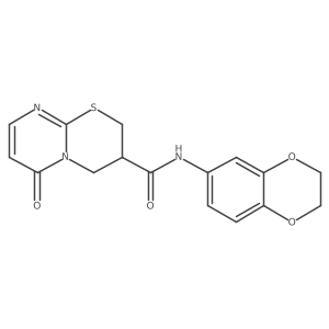 N-(2,3-dihydrobenzo[b][1,4]dioxin-6-yl)-6-oxo-2,3,4,6-tetrahydropyrimido[2,1-b][1,3]thiazine-3-carboxamide结构式