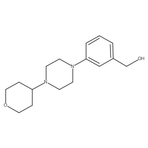 {3-[4-(tetrahydro-2H-pyran-4-yl)piperazin-1-yl]phenyl}methanol结构式