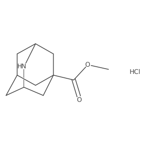 Methyl 2-azaadamantane-5-carboxylate hydrochloride Structure
