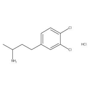 (S)-4-(3,4-Dichlorophenyl)butan-2-amine hydrochloride结构式