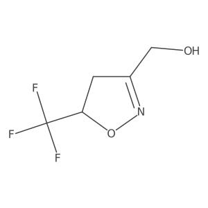 3-Isoxazolemethanol, 4,5-dihydro-5-(trifluoromethyl)-结构式